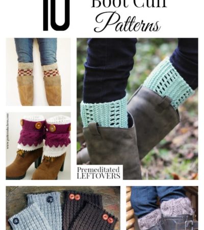 10 Free Knit Boot Cuff Patterns including cable knit boot cuffs, easy knit boot cuff patterns and many more free knit boot cuff patterns to create.