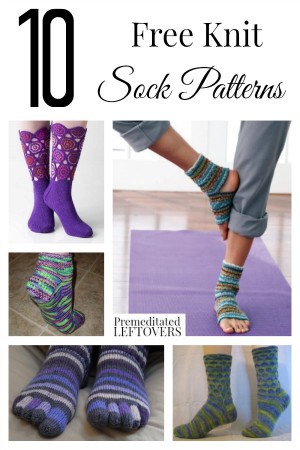 10 Free Knit Sock Patterns