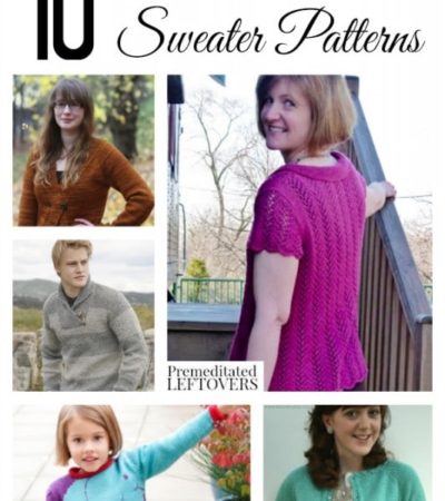 10 Free Knit Sweater Patterns- Do you enjoy knitting your own clothes? This list features a variety of free knit sweater patterns for men, women, and kids.