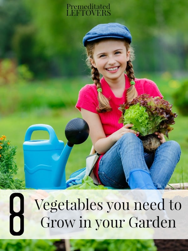 8 Vegetables you Need to Grow in your Garden including tips on how to grow easy veggies, good veggies to grow in any garden and hearty vegetables to grow.
