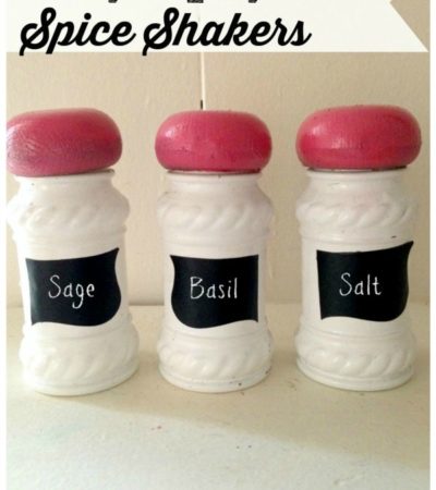 DIY Chalkboard Spice Shakers
