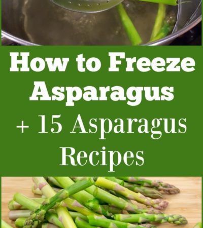 Learn how to freeze asparagus and try these 15 asparagus recipes, including asparagus breakfast dishes, asparagus pasta dishes, asparagus fries, and more!