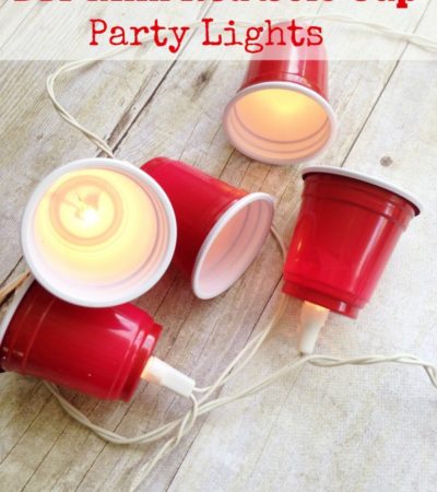 DIY Mini Red Solo Cup Lights