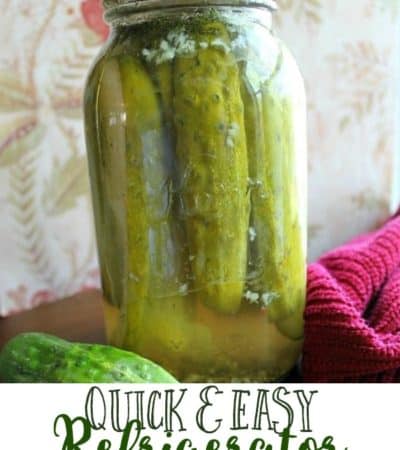 how to make garlic refrigerator pickles