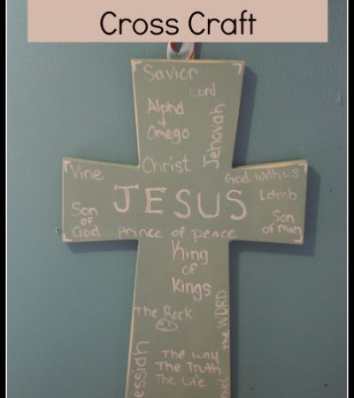 Names of Jesus Cross Craft- Celebrate your faith with this simple cross craft. You can use it for wall decor, a cherished keepsake, or a special gift.
