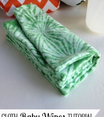 Homemade Cloth Baby Wipes Tutorial
