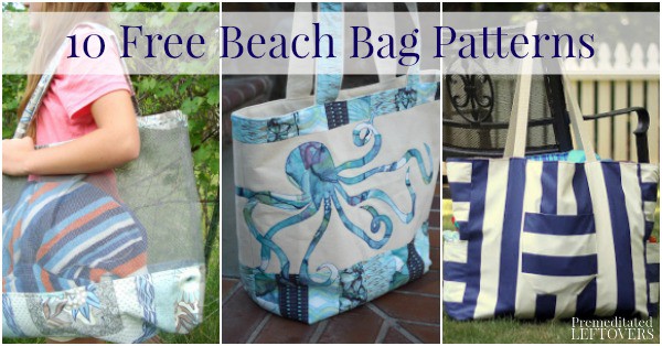 10 Free Beach Bag Patterns - Sewing Patterns and Tutorials