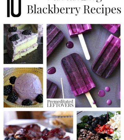 10 Tantalizing Blackberry Recipes including blackberry smoothie recipes, blackberry BBQ sauce, blackberry desserts and how to freeze blackberries.