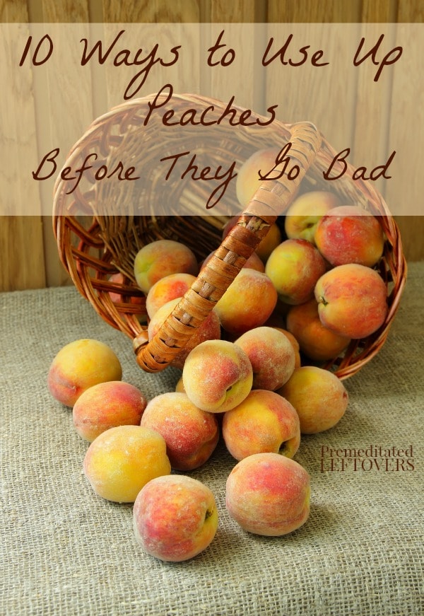 10 Ways to Use Up Peaches Before They Go Bad - Here are 10 ways to use up peaches in recipes, snacks, and beauty products to use up extra peaches.