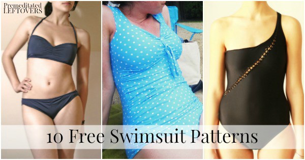 Having trouble finding the perfect swimsuit? Sew your own with one of these 10 free swimsuit patterns for women