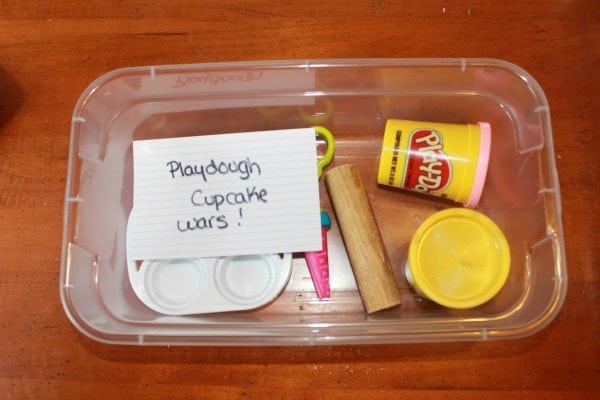 Playdough cupcake wars box