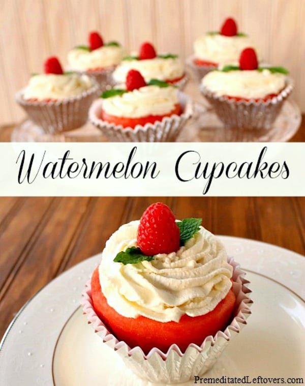Fresh Watermelon Cupcakes recipe - how to make watermelon cupcakes using fresh watermelon