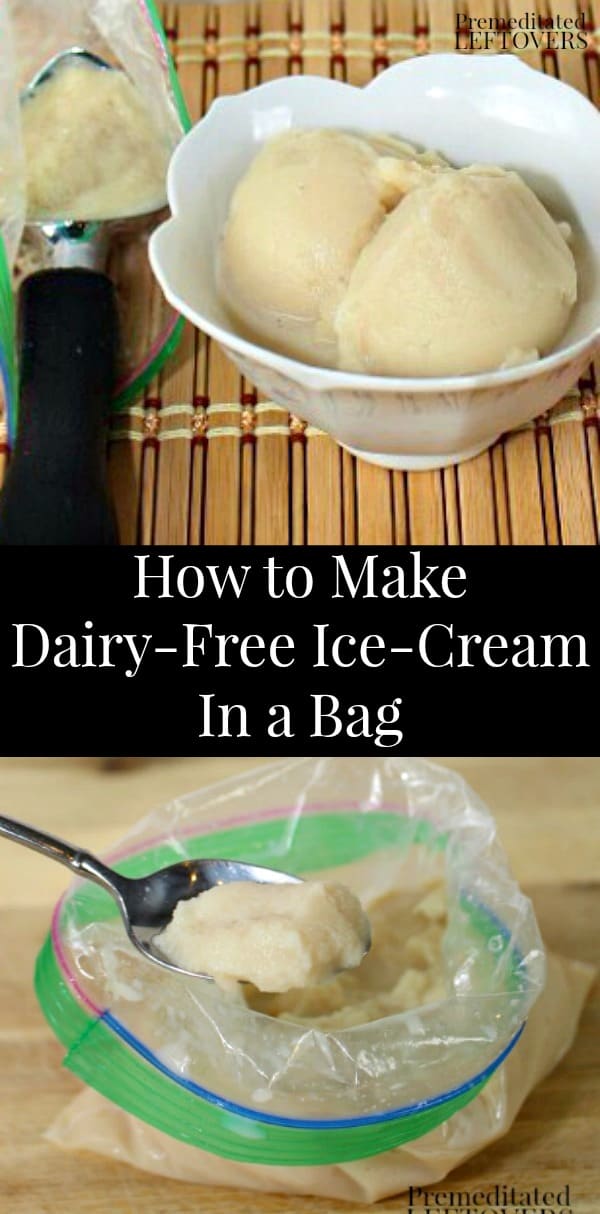 How to make dairy-free ice-cream in a bag - recipe and tips.