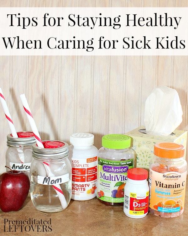 12 Tips for Staying Healthy When Caring for Sick Kids - Includes tips to help minimize the spread of germs in your home and to other family members.