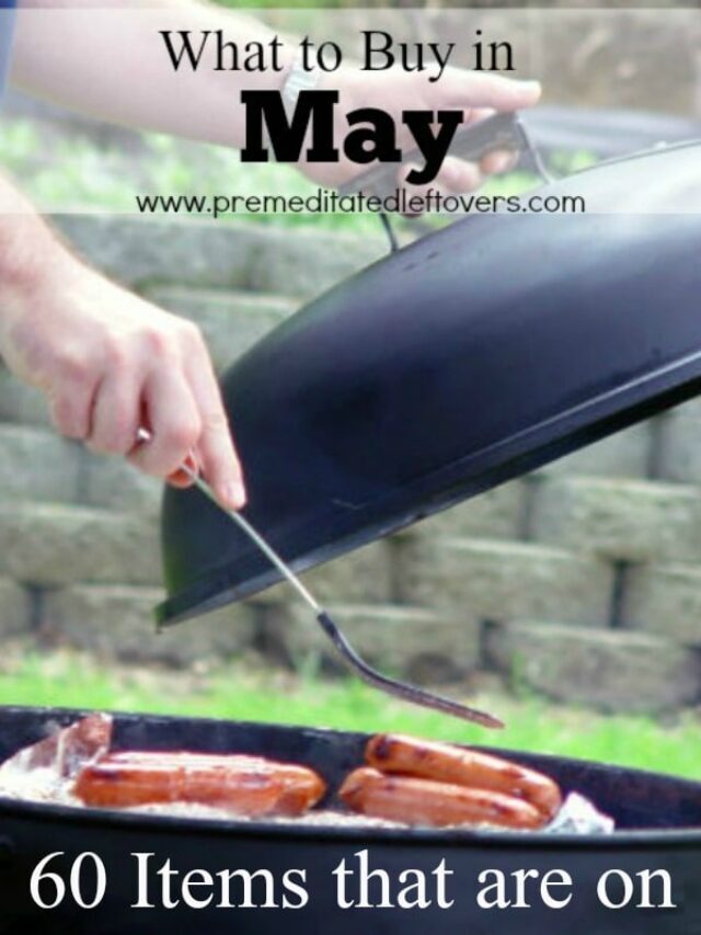 Frugal Items To Buy In May Story