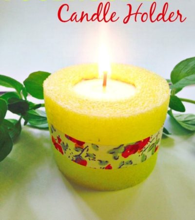 How to Make a Pool Noodle Candle Holder