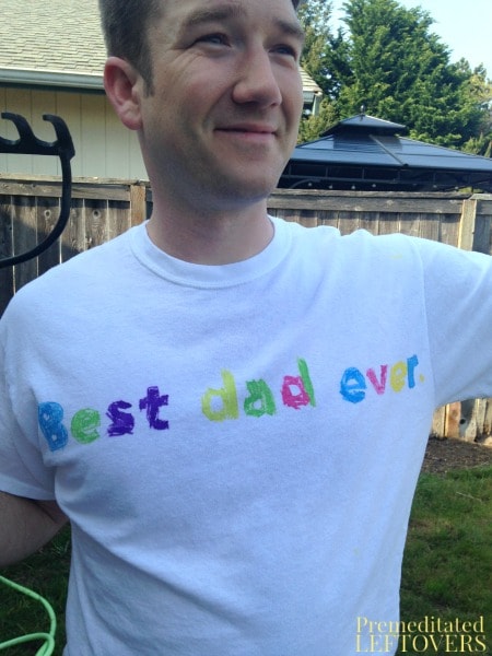 Father's Day T-Shirt that Kids Can Make