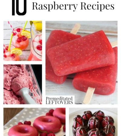 10 Amazing Raspberry Recipes including raspberry chocolate bark, raspberry donuts, raspberry ice cream and other easy raspberry recipes.