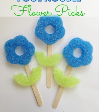 Pool Noodle Flower Craft for Kids