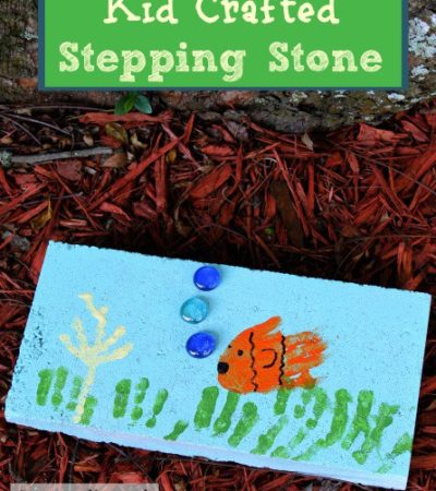How to Make Painted Hand Print Stepping Stones