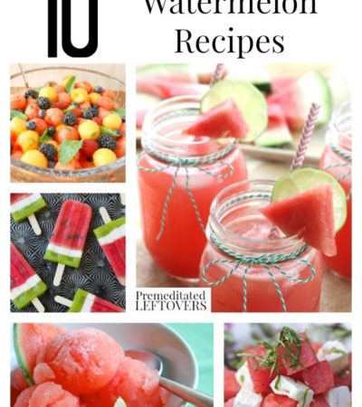 10 Awesome Watermelon Recipes including how to make cupcakes from fresh watermelon, watermelon drinks, and how to cut up watermelon with less mess.