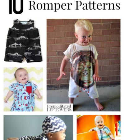 10 Free Boy Romper Patterns including easy rompers made from tee shirts, polo rompers, how to make baby boy rompers and other easy baby boy sewing patterns.