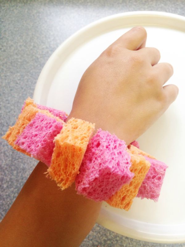 DIY Cooling Sponge Bracelet for Kids