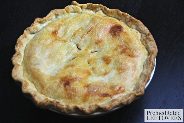 cooked peach and apple pie
