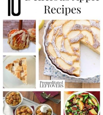 10 Delicious Apple Recipes- These apple recipes include desserts, main dishes, and salads. An easy method for baking cinnamon apple chips is also included.