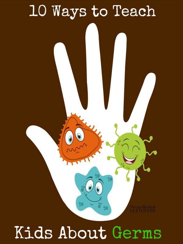 10 Ways to Teach Kids About Germs- Teaching kids about germs doesn't have to be difficult. Here are 10 ways to teach them so they can stay healthy and safe.