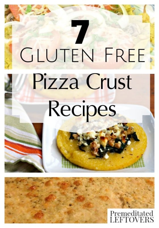 7 Gluten Free Pizza Crust Recipes- These non traditional pizza crusts and crust substitutes are all gluten free. Try one at your next family pizza night!
