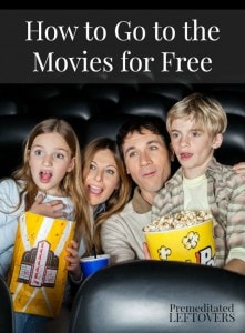 How to Go to the Movies for Free