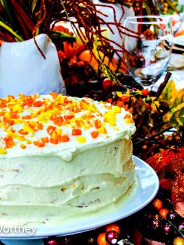 Double Trouble Layer Cake with Pumpkin Frosting