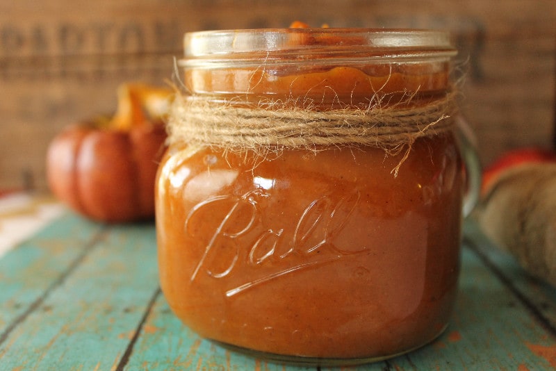 This Spiced Pumpkin Butter recipe makes a lovely gift.