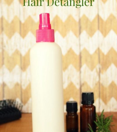 Lavender and Rosemary Detangling Spray- Try this homemade spray to remove stubborn tangles. The all-natural ingredients will leave hair soft and smooth.