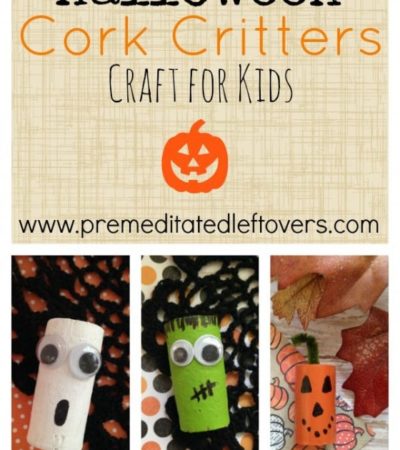 DIY Halloween Cork Critters- Do you have a handful of wine corks around the house? These little cork creatures make the perfect frugal Halloween craft.