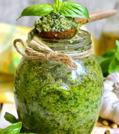 Homemade Pesto Sauce Recipe is a great way to use up basil from your garden