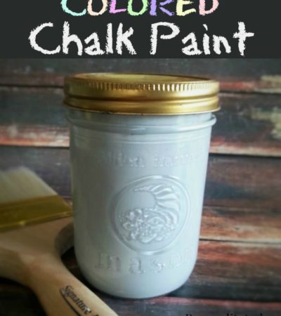 How to Make Homemade Colored Chalk Paint - Includes a recipe for chalk paint, a tutorial, and tips for using chalk paint