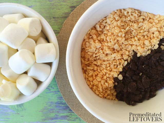 Oreo Peanut Butter Rice Krispie Treats