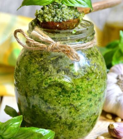 Homemade Pesto Sauce Recipe is a great way to use up basil from your garden