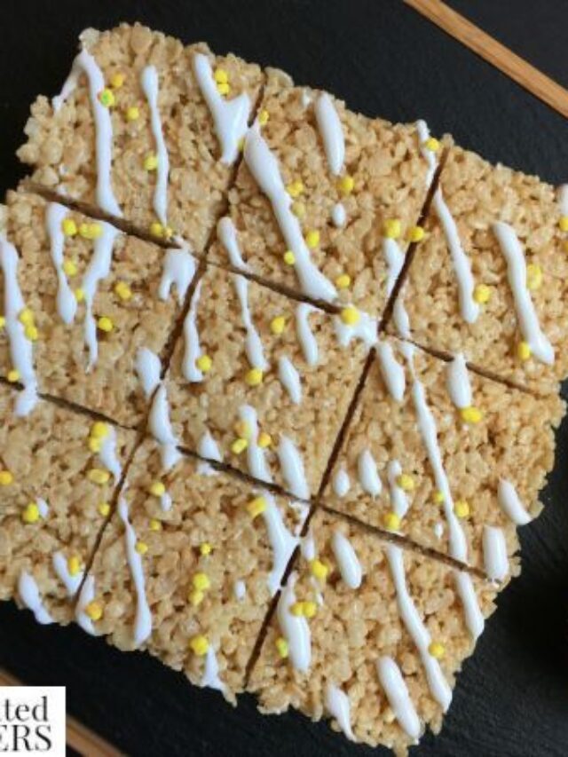 Light And Delicious Lemon Meringue Rice Krispie Treats Story