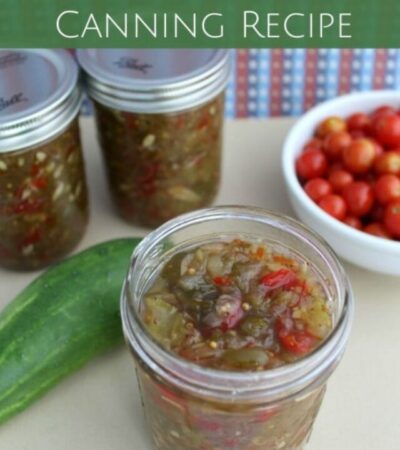 Sweet Pickle Relish Canning Recipe- Make this sweet relish with excess garden produce. You can stock your pantry or give it as gifts during the holidays!