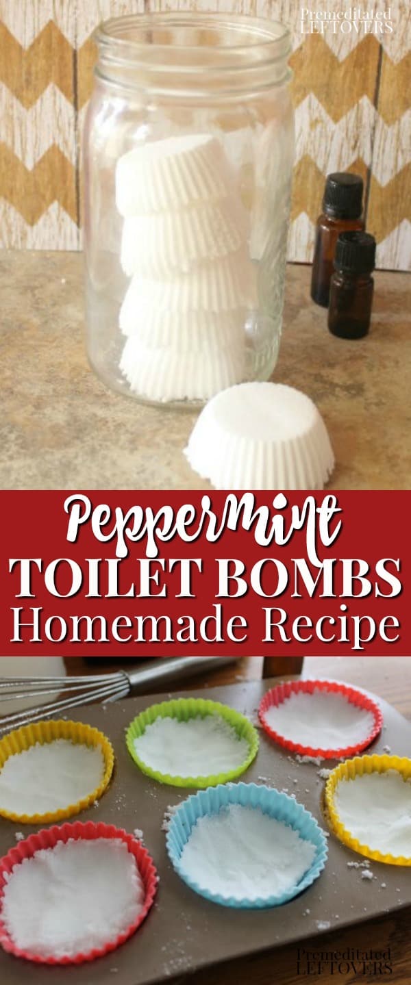 DIY Peppermint Toilet Bombs Recipe and Tutorial