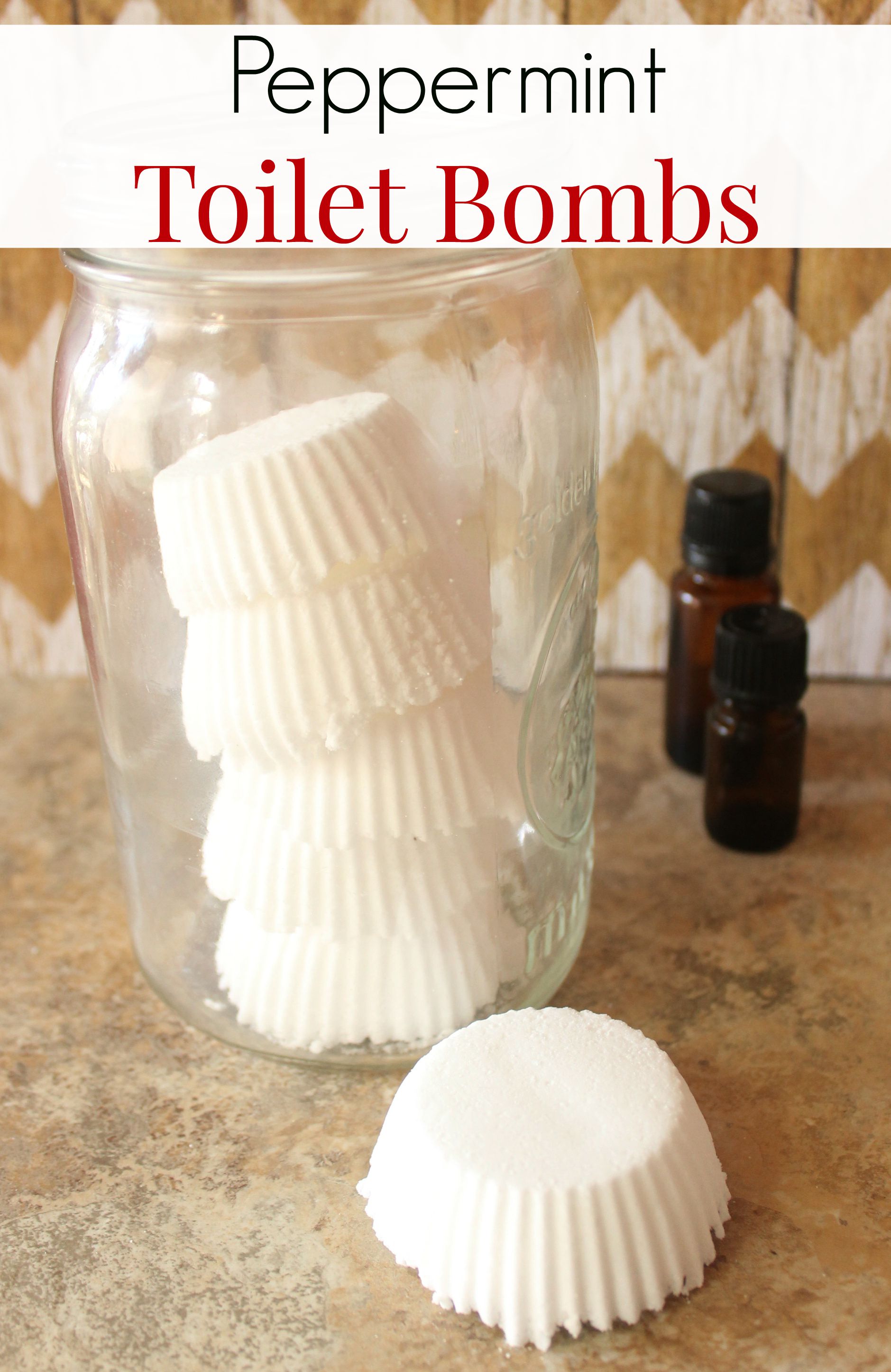 DIY Peppermint Toilet Bombs Recipe and