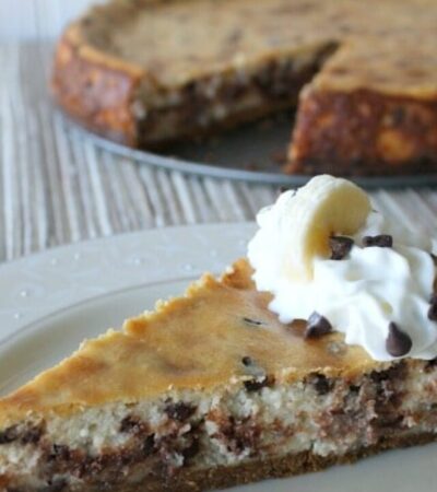 Banana Cheesecake recipe with chococlate chips