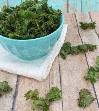 Crispy Kale Chips- These baked kale chips are incredibly easy to make. Enjoy them plain or with your favorite seasonings for a healthy and guilt-free snack.