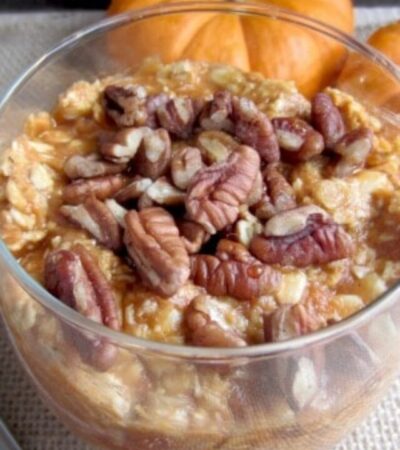 Pumpkin Pecan Overnight Oatmeal