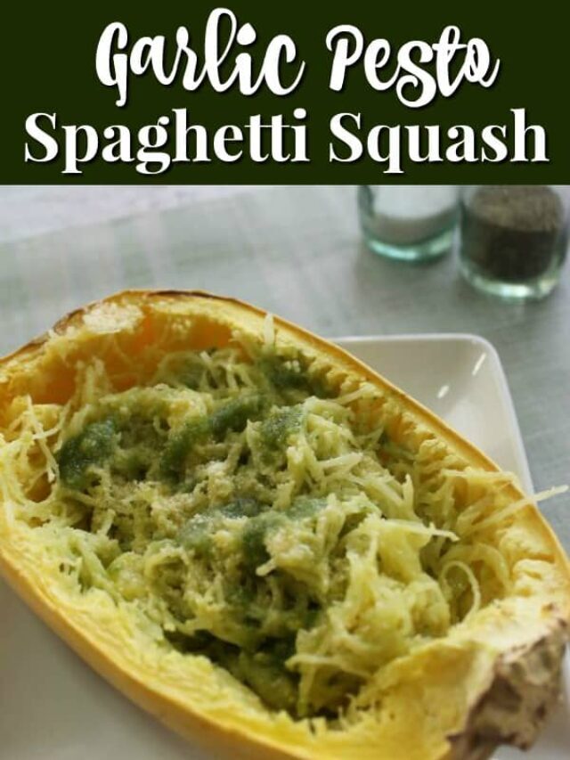 Garlic Pesto Spaghetti Squash Story