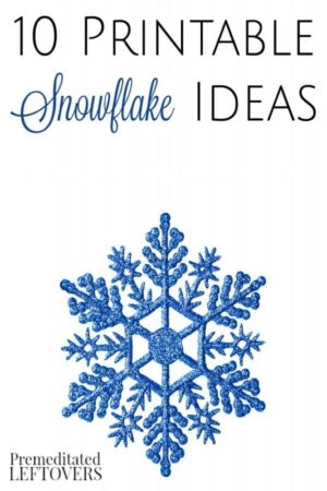 10 Printable Snowflake Ideas- These printable snowflakes are a fun and educational activity for kids. Keep them on hand for the cold and snowy days ahead.