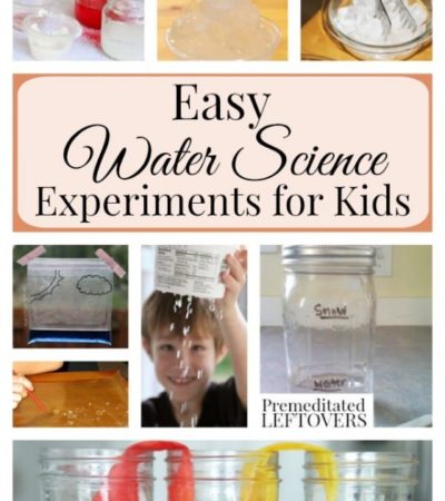 Easy Water Science Experiments for Kids- Teach kids all about water with these fun science experiments. They are simple enough to do with kids of all ages.